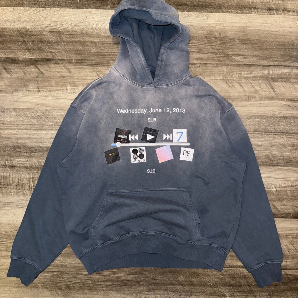 BTS Hoodie – Sunfaded K-Pop Band Merch Pullover
